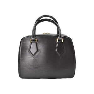 Louis Vuitton Epi Black Leather Sablon Handbag